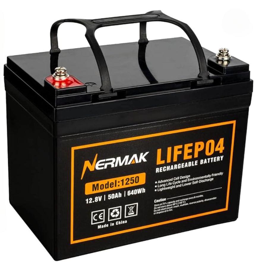 Nermak 50AH Lithium LifePO4 Battery